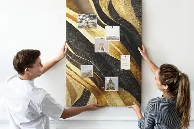 Panou de plută cu model linii abstracte