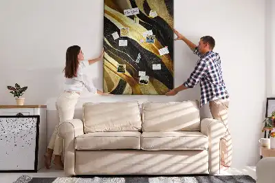 Panou de plută cu model linii abstracte