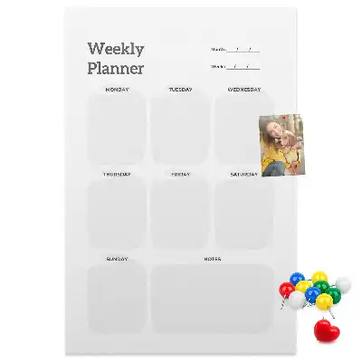 Panou din plută pentru planificator săptămânal