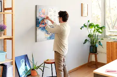 Panou de pluta Abstracție în marmură