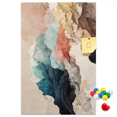 Panou de plută cu imprimeu pete abstracte