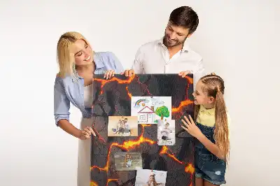 Panou de plută model Lavă de vulcan