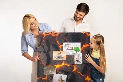 Panou de plută model Lavă de vulcan