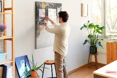 Panou din plută cu motiv de abstracție de marmură