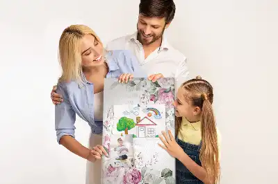 Panou de plută cu margini înflorite