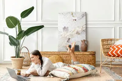 Panou din plută cu model decorativ de marmură