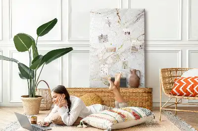 Panou din plută cu model decorativ de marmură