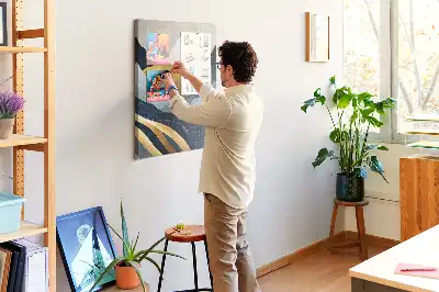 Panou de plută cu model abstract Munți