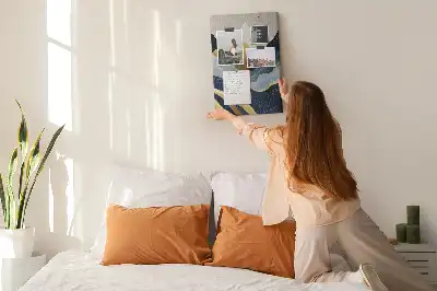 Panou de plută cu model abstract Munți