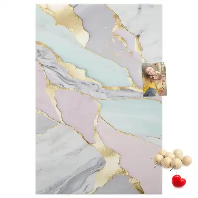 Panou de plută cu model decorativ de marmură