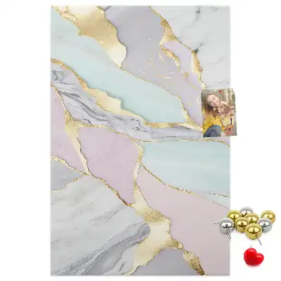Panou de plută cu model decorativ de marmură