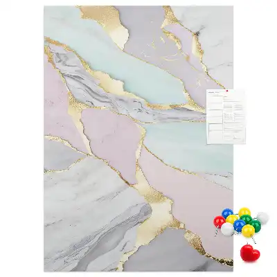 Panou de plută cu model decorativ de marmură