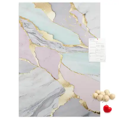 Panou de plută cu model decorativ de marmură