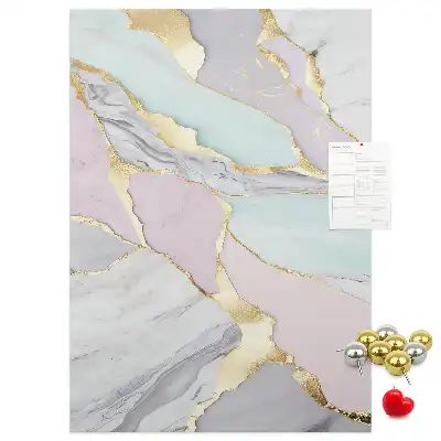 Panou de plută cu model decorativ de marmură