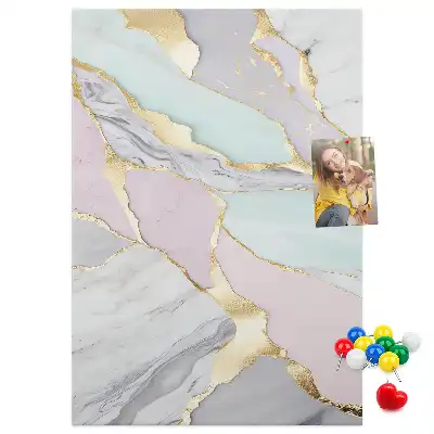 Panou de plută cu model decorativ de marmură