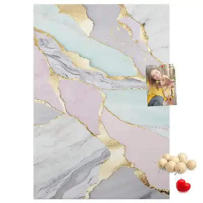Panou de plută cu model decorativ de marmură