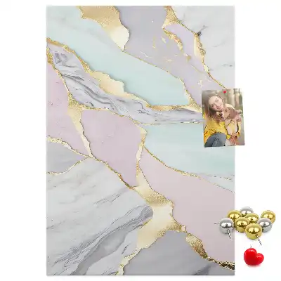Panou de plută cu model decorativ de marmură
