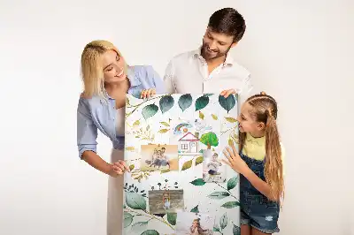 Panou din plută cu model floral