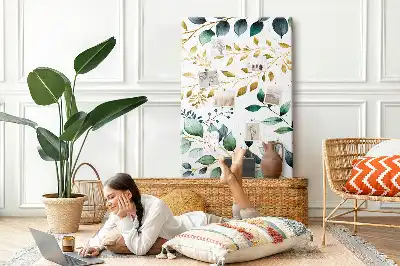 Panou din plută cu model floral