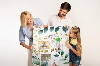 Panou din plută cu model floral