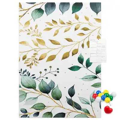 Panou din plută cu model floral