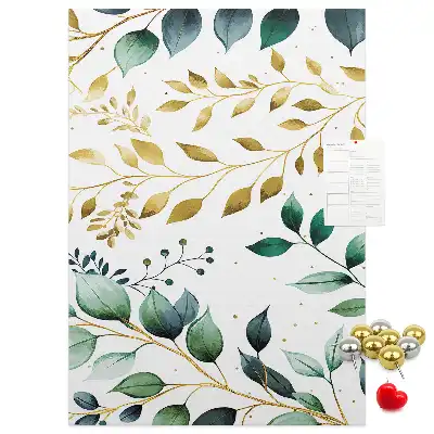 Panou din plută cu model floral