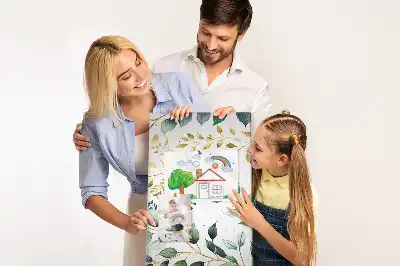 Panou din plută cu model floral