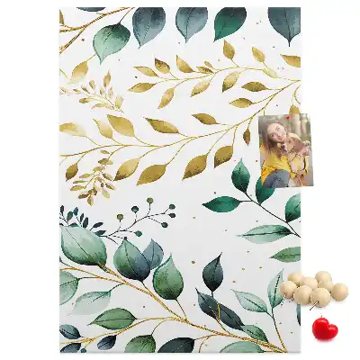 Panou din plută cu model floral
