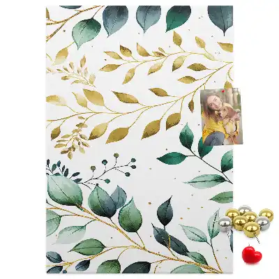 Panou din plută cu model floral