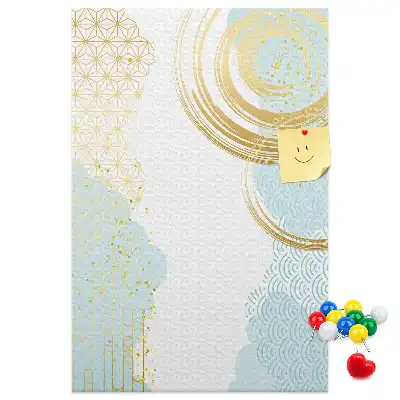 Panou de plută cu motiv ornamental abstract