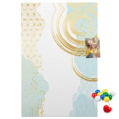 Panou de plută cu motiv ornamental abstract
