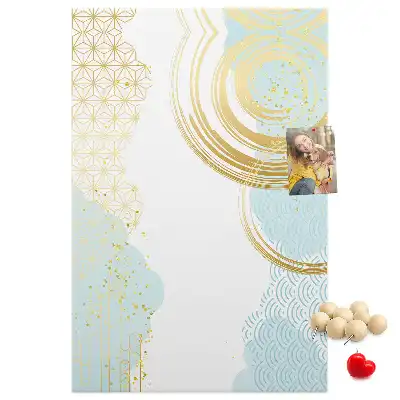 Panou de plută cu motiv ornamental abstract