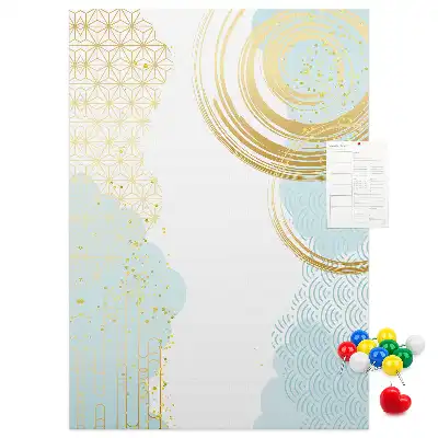 Panou de plută cu motiv ornamental abstract
