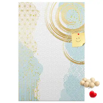 Panou de plută cu motiv ornamental abstract