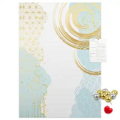 Panou de plută cu motiv ornamental abstract