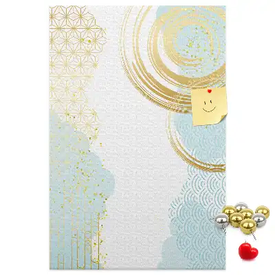 Panou de plută cu motiv ornamental abstract
