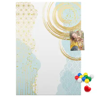 Panou de plută cu motiv ornamental abstract