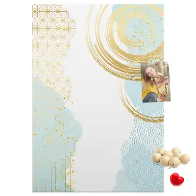 Panou de plută cu motiv ornamental abstract