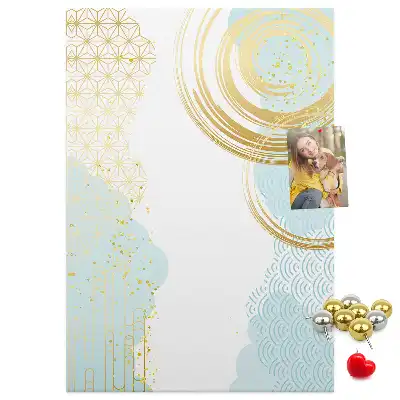 Panou de plută cu motiv ornamental abstract