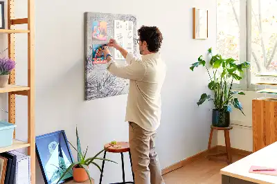 Panou din plută cu model frunze de palmier