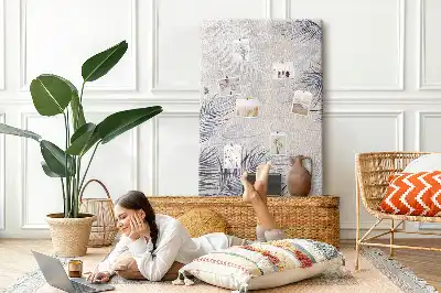 Panou din plută cu model frunze de palmier