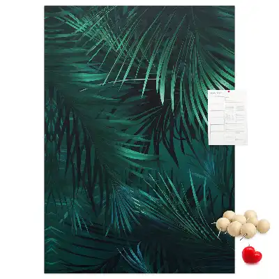 Panou de plută cu model frunze exotice