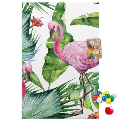 Panou din plută Flamingo în natură
