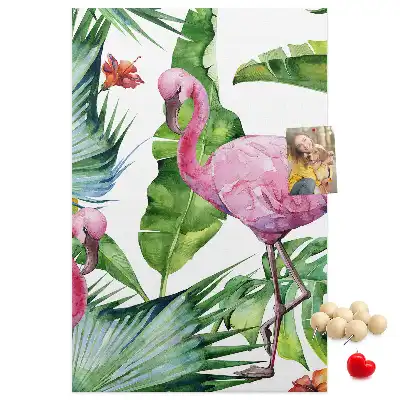 Panou din plută Flamingo în natură