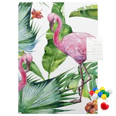 Panou din plută Flamingo în natură