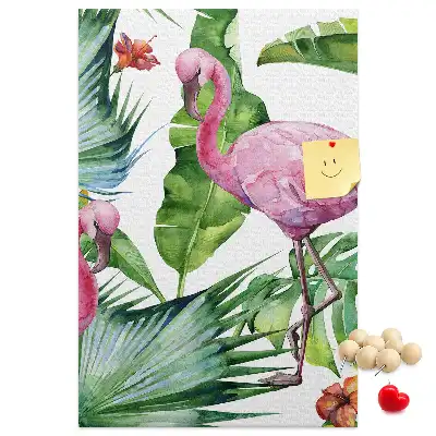 Panou din plută Flamingo în natură