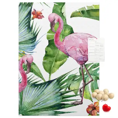 Panou din plută Flamingo în natură