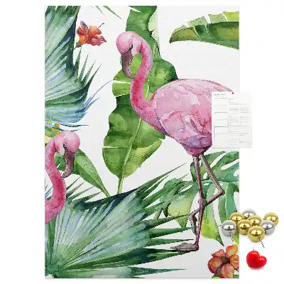 Panou din plută Flamingo în natură