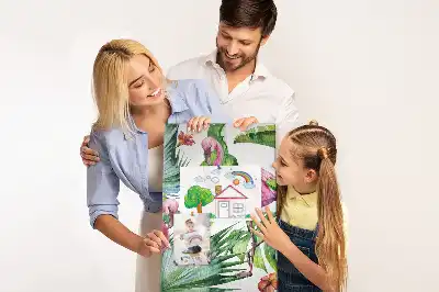 Panou din plută Flamingo în natură