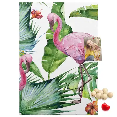 Panou din plută Flamingo în natură